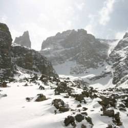 The Gash apron, and Sharkstooth, RMNP